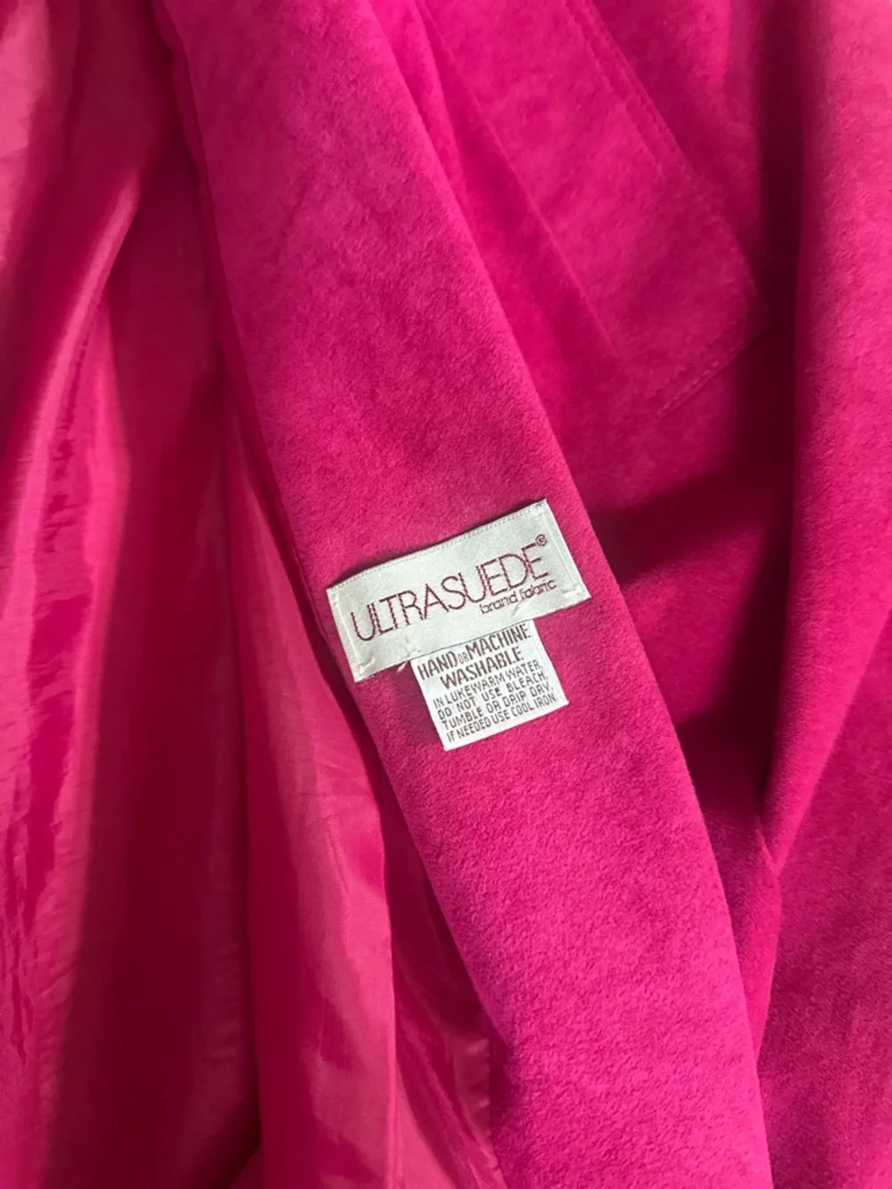 Vintage Adolph Schuman for Lilli Ann Trench Jacket Fuchsia Size 10 - Picture 7 of 8
